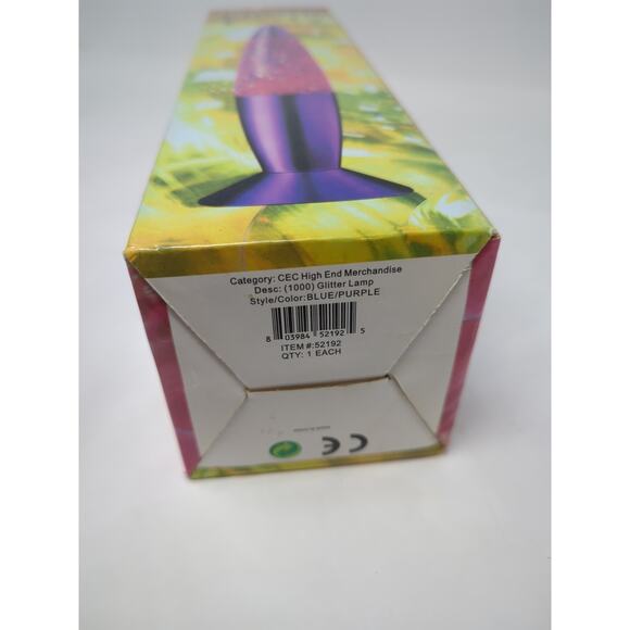 KENART Glitter Lava Lamp purple blue Vintage 90's NEW in box 1000 - Picture 4 of 4